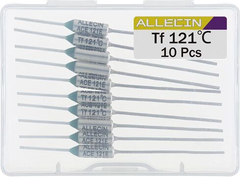10PCS 184 Degrees Celsius Thermal Fuse 10A 250V AEC184E Temperature Fuses Cutoffs 10Amp 250Volt 184℃ Fusible in Saudi Arabia