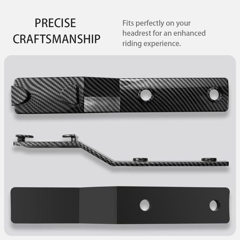 حامل دليل حزام الأمان لحزام المقعد الخلفي Tesla Model Y 2 Pack - نمط ألياف الكربون بلمسة نهائية لامعة يناسب الموديل Y 2021، 2022، 2023 in Kuwait