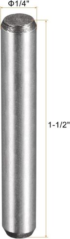 uxcell 1/4-Inch x 1-1/2-Inch Dowel Pins, Heat Treated Alloy Steel for Extra Hardness, Bright Finish and Accurate Alignment 5pcs in Saudi Arabia