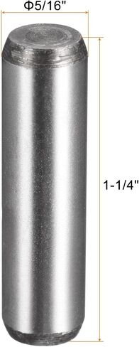 uxcell 1/4-Inch x 1-1/2-Inch Dowel Pins, Heat Treated Alloy Steel for Extra Hardness, Bright Finish and Accurate Alignment 5pcs in Saudi Arabia