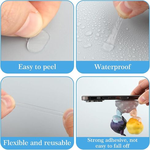 Yolev 600pcs Poster Sticky Tack Removable Double Sided Sticky Dots Glue Putty, Oval Wall Poster Sticky Putty Dots Glue Point for Plastic Glass Metal Ceramic in Saudi Arabia