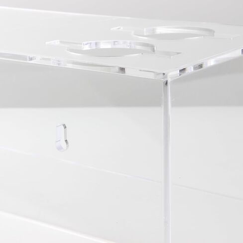 رف تخزين بينج بونج وتنس الطاولة من الأكريليك، عرض مضرب تنس الطاولة، تخزين مجاذيف بينج بونج من الأكريليك على الحائط لـ 4 مجاديف وكرات، رف حائط لكرات التخزين والمجاديف in Kuwait