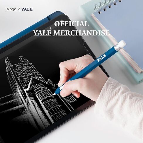 حافظة أقلام Elago x Yale University الكلاسيكية متوافقة مع غطاء غطاء الجيل الثاني من Apple Pencil، متوافقة مع الشحن المغناطيسي والنقر المزدوج [البضائع الرسمية] in Saudi Arabia
