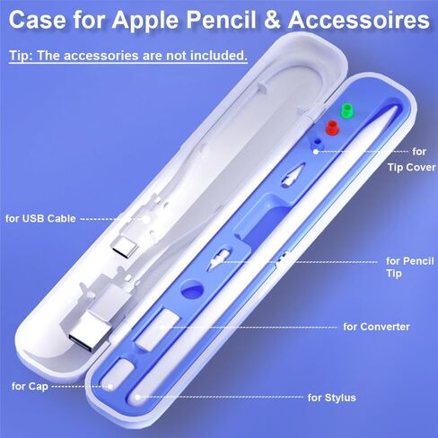 حافظة أقلام متوافقة مع قلم Apple الجيل الأول والجيل الثاني، وحافظات تخزين وحمل متوافقة مع قلم iPad، وقلم آخر، وأطراف القلم الرصاص، وغطاء (أرجواني) in Saudi Arabia