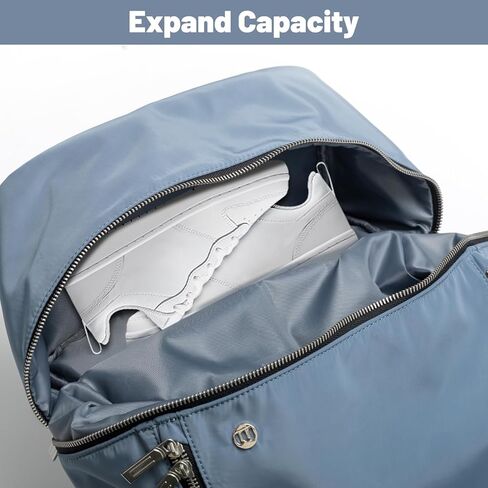 حقيبة ظهر Mum's Memory City Adventurer للنساء والرجال خفيفة الوزن للكلية ومضادة للماء للسفر وحقيبة ظهر كاجوال مقاس 16.5 بوصة للكمبيوتر المحمول (أسود) in Kuwait