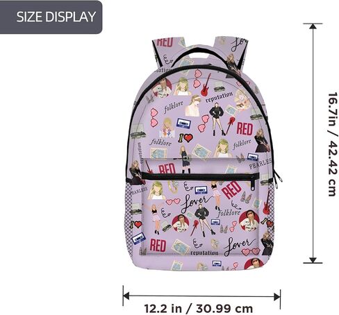Kids Backpack,Music Lover Backpack,Back to School Fun Print Backpack,Gift for Fans,Cosplay Outdoor Backpack Style in Saudi Arabia