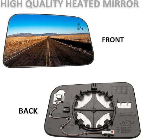 Driver Side Mirror Replacement for Ford Edge 2009 2010 2011 2012 2013 2014 2015 - Left Side Mirror Glass, Rear View Mirrors Glass with Power Heated & Blind Spot in Saudi Arabia