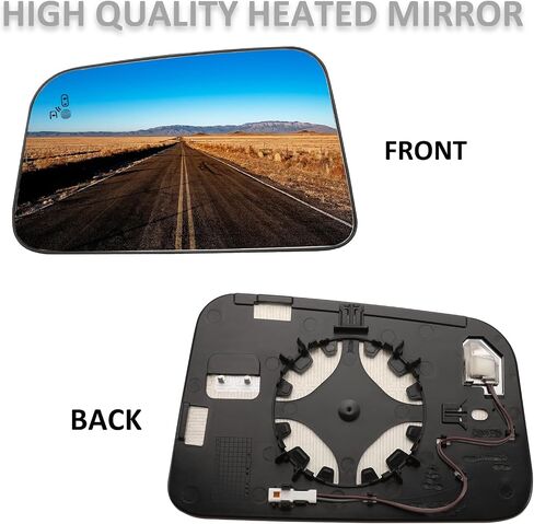 Driver Side Mirror Replacement for Ford Edge 2009 2010 2011 2012 2013 2014 2015 - Left Side Mirror Glass, Rear View Mirrors Glass with Power Heated & Blind Spot in Saudi Arabia