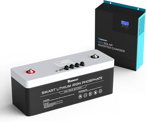 Renogy 24V 25Ah LiFePO4 Deep Cycle Lithium Battery, Over 2000 Cycles, Built-in BMS, Backup Power Perfect for Solar Storage System, RV, Marine, Trolling Motors, Golf Carts and Other Off-Grid System in Saudi Arabia