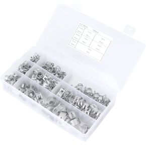 Oumefar 304 Stainless Steel Hose Clamps Durable Spring Clamp/Holder for Petrol Pipe 160Pcs for Fuel Line Clamp in Kuwait