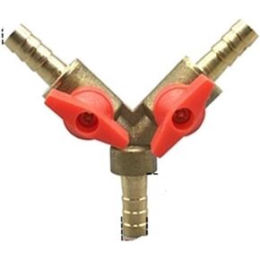 1 Pcs 6 8 10 12mm Hose Barb Y Type Triple 3 Way Brass Stop Ball Valve Pipe Fittings Connection Adapter for Gas, Water, Oil, Air(19mm-2way) in Saudi Arabia