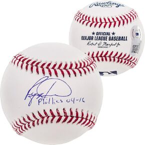 رايان هوارد موقعة من البيسبول فيليز "Phillies 04-16" Beckett BAS QR Stock #202599 in Kuwait
