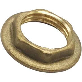 1pcs Brass Pipe Fittings Male Female Thread Straight Elbow 3-Way 4-Way Plug Nut Gasket, Brass Adapter Coupler Connector(Size:Nut-F-Flange,Color:1/4") in Saudi Arabia