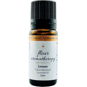 Lemon Essential Oil 110ml – 100% Pure Citrus limonum – Cold Pressed – GC/MS Tested – Uplifting & Clarifying Aroma – Therapeutic Quality – Fleur Aromatherapy in Saudi Arabia