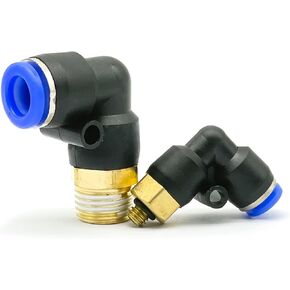 10 قطعة/الوحدة PL الكوع تركيب هوائي 1/4 3/8 1/2 1/8 BSPT ذكر الموضوع L شكل دفع في خرطوم OD 6 8 10 مللي متر 12 مللي متر الهواء موصل سريع (PL8-03) in Kuwait