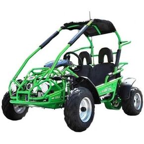TRAILMASTER Mid XRX/R - عربة Go Kart الفاخرة ذات العجلات الخلفية، وقفص كامل وحزام أمان، للأعمار من 10 سنوات فما فوق، وبدء تشغيل كهربائي بسعة 196 سم مكعب. (أحمر) in Kuwait