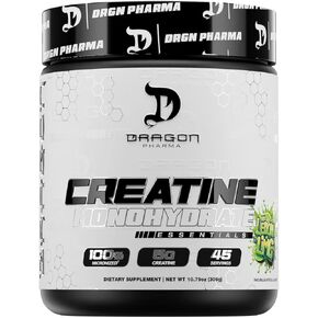 كرياتين مونوهيدرات من دراجون فارما، يساعد على تعافي العضلات، مكمل ما بعد التمرين، دعم مضاد للأكسدة (60 حصة، ليمون الليمون) in Kuwait