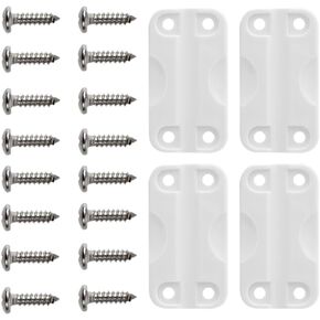 4 قطع مفصلات تبريد بيضاء مع 16 براغي متوافقة مع موديلات Igloo 50-165 Qt، مجموعة قطع غيار التبريد، سهلة الاستخدام in Kuwait