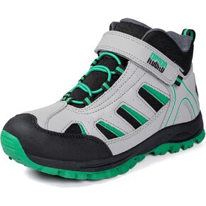 R CORD Kids Hiking Boots Waterproof Comfortable Ankle Supportive Anti-Slip Flexible Adjustable Shock-Resistant High Traction Kids Hiking Shoes Outdoor Trail Walking Camping Mountain Exploration in Kuwait