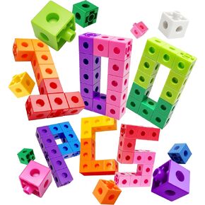 Dotimo 100pcs Math Rinking Cubes ، مكعبات الرياضيات للأطفال الذين تتراوح أعمارهم بين 4-8 ، وحساب معالجات المكعبات المفاجئة مع 10 ألوان ، وأنشطة تعليمية في مرحلة ما قبل المدرسة ، ومستلزمات الفصول الدراسية والمدرسة المنزلية in Kuwait