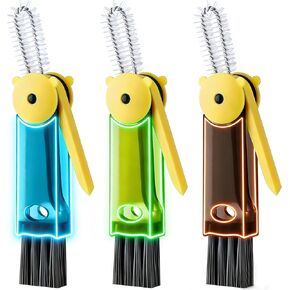 3 in 1 Cup Lid Cleaning Brush, 4PCS Multifunctional Crevice Cleaning Brush for Water Bottle Insulated Cup Tumbler Lid Groove Narrow Space Detail Cleaner Home Kitchen Gadgets in Saudi Arabia