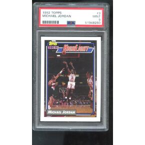 Micheal Jordan Card 1992-93 Topps #3 PSA 9 in Saudi Arabia