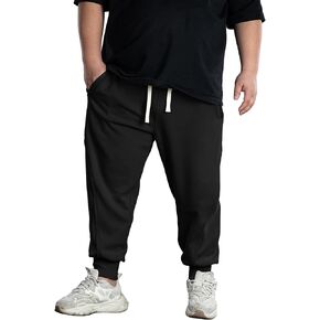 بنطال رياضي رجالي كبير طويل من MAIKANONG مع جيوب بسحاب مقاس كبير للرجال للجري والتمارين الرياضية in Kuwait