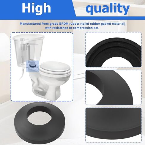 طقم ختم خزان الحشية 84460 - متوافق مع خزان Kohler إلى حشية الوعاء، وقطع غيار مرحاض بريجز وأنظمة Rundle العالمية in Kuwait