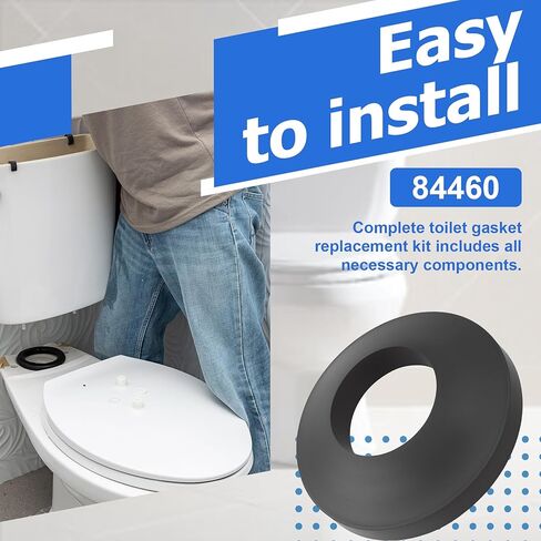 طقم ختم خزان الحشية 84460 - متوافق مع خزان Kohler إلى حشية الوعاء، وقطع غيار مرحاض بريجز وأنظمة Rundle العالمية in Kuwait
