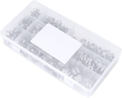 Oumefar 304 مشابك خرطوم من الفولاذ المقاوم للصدأ مشبك زنبركي متين/حامل لأنبوب البنزين 160 قطعة لمشبك خط الوقود in Kuwait