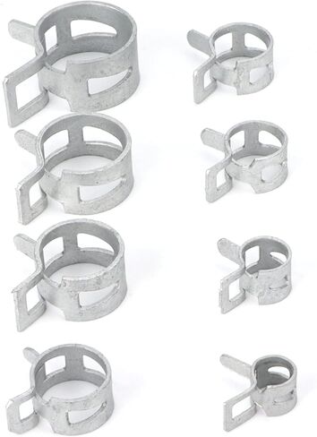 Oumefar 304 مشابك خرطوم من الفولاذ المقاوم للصدأ مشبك زنبركي متين/حامل لأنبوب البنزين 160 قطعة لمشبك خط الوقود in Kuwait