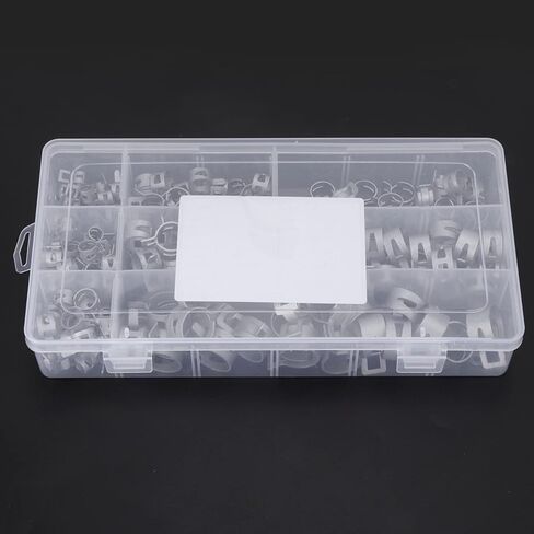 Oumefar 304 مشابك خرطوم من الفولاذ المقاوم للصدأ مشبك زنبركي متين/حامل لأنبوب البنزين 160 قطعة لمشبك خط الوقود in Kuwait