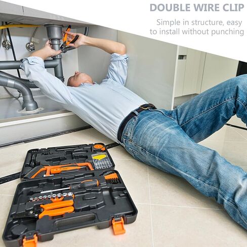 150 قطعة من مشابك خرطوم الفولاذ المقاوم للصدأ ذات السلك المزدوج، Φ5-φ14 مشابك أنبوب مرنة لخطوط المياه والوقود، مجموعة مشابك تركيب السباكة الصناعية in Kuwait