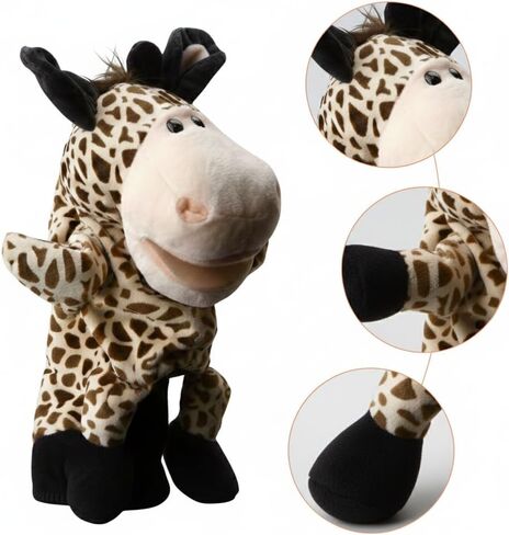 Cute Giraffe Soft Plush Golf Club Driver Headcover – Funny Cute Animal Cartoon Cover for Driver or Fairway Wood, Functional Stuffed Cartoon Protector Fits 460cc, Stylish Accessories for Men Women in Saudi Arabia