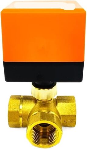 1-1/4" Brass Ball Valve Three-Wire Three-Way air Conditioning Floor Heating Water Tower Switch Valve 220 24 12V(220VAC) in Saudi Arabia