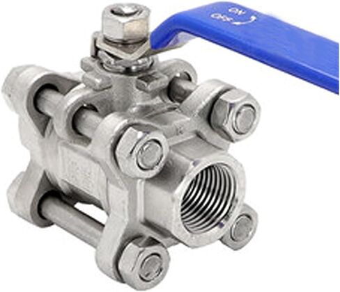 1 Pcs 2" Stainless Steel Threaded Ball Valve Three Piece Ball Valve2 Stainless Steel Threaded Ball Valve Three Piece Ball Valve(SS201) in Saudi Arabia