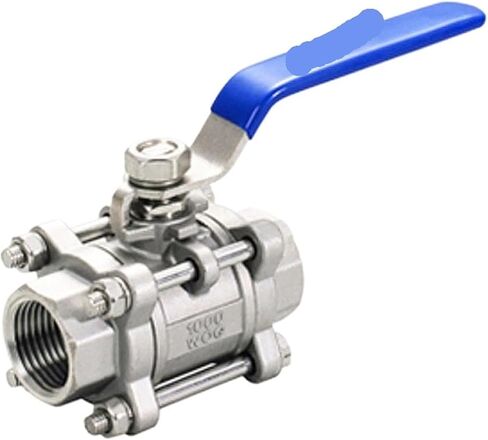 1 Pcs 2" Stainless Steel Threaded Ball Valve Three Piece Ball Valve2 Stainless Steel Threaded Ball Valve Three Piece Ball Valve(SS201) in Saudi Arabia
