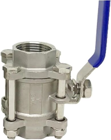 1 Pcs 2" Stainless Steel Threaded Ball Valve Three Piece Ball Valve2 Stainless Steel Threaded Ball Valve Three Piece Ball Valve(SS201) in Saudi Arabia