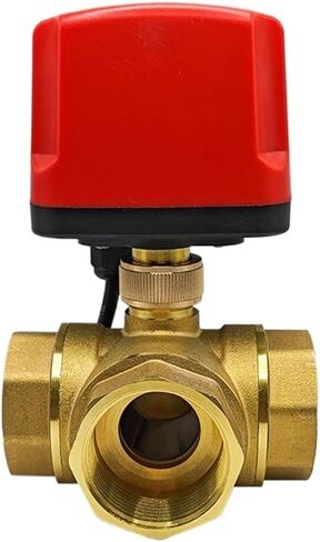1 Pcs Ball Valve 2-wire/3-wire Waterproof IP65 2-way/3-way Water Valve Internal Thread 12V 24V DN15-DN50(1,Two-Way_DC12V_CR02) in Saudi Arabia