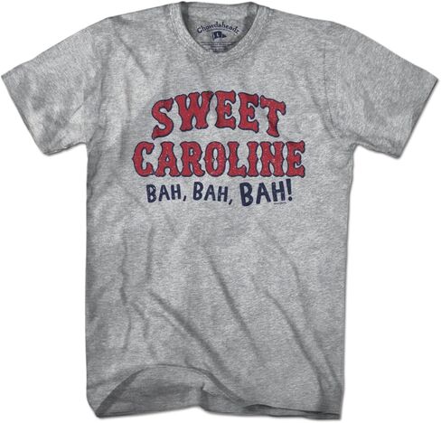 Chowdaheadz Sweet Caroline Baseball Arch T-Shirt - Unisex Vintage Tee Soft Cotton Blend in Saudi Arabia
