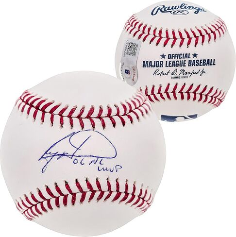 رايان هوارد موقعة من البيسبول فيليز "06 NL MVP" Beckett BAS QR Stock #202598 in Kuwait