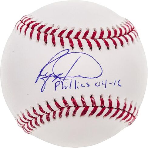 رايان هوارد موقعة من البيسبول فيليز "Phillies 04-16" Beckett BAS QR Stock #202599 in Kuwait
