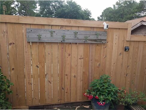 خطافات من الحديد الزهر خطاف مزدوج من الحديد الزهر على شكل سلحفاة بحرية برونزية مع زنجار أخضر هدية رائعة مقاس 3.5 بوصة عرض × 4.5 بوصة ارتفاع (1) in Kuwait