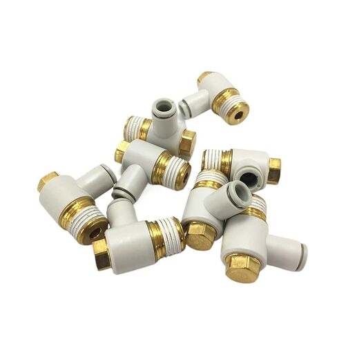 1pcs KQ2V16 KQ2V06 KQ2V08 KQ2V10 KQ2V12 KQ2V04-M5A KQ2V04-M5 01AS 02AS 03AS 04AS Male Elbow Connector(KQ2V06-M5A) in Saudi Arabia