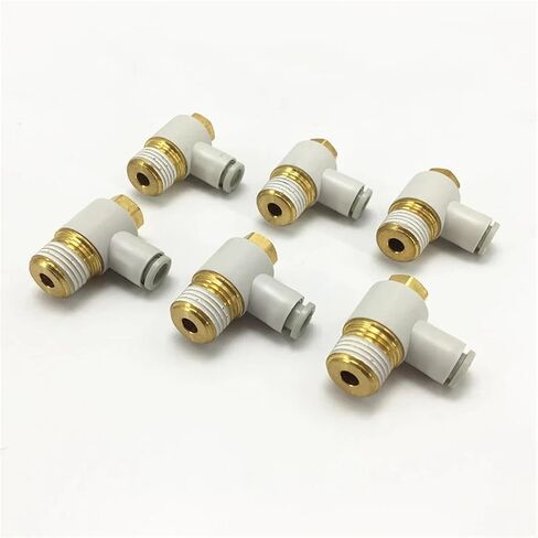 1pcs KQ2V16 KQ2V06 KQ2V08 KQ2V10 KQ2V12 KQ2V04-M5A KQ2V04-M5 01AS 02AS 03AS 04AS Male Elbow Connector(KQ2V06-M5A) in Saudi Arabia