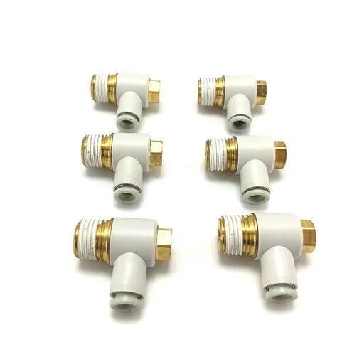 1pcs KQ2V16 KQ2V06 KQ2V08 KQ2V10 KQ2V12 KQ2V04-M5A KQ2V04-M5 01AS 02AS 03AS 04AS Male Elbow Connector(KQ2V06-M5A) in Saudi Arabia