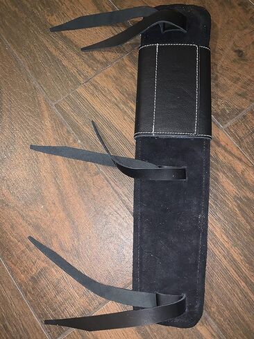 EPT Bull Ropes Bull Riding Rope Pad Master Bulls - وسادة جلدية سوداء 15 بوصة × 4 بوصة in Kuwait