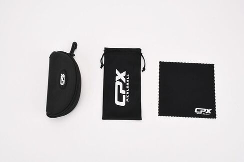 CPX Reflex Performance Pickleball Glasses – Interchangeable Lenses (Polarized & Clear) – Lightweight, Impact-Resistant Frame – UV Protection – Indoor & Outdoor Court Use – Includes Case & Accessories in Saudi Arabia