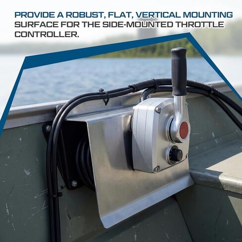 Marine Boat Throttle Control Mounting Bracket, 3'' D x 7'' H Iron Surface Mount Box for Single Lever Controls, Cable Protection Boat Accessories in Saudi Arabia