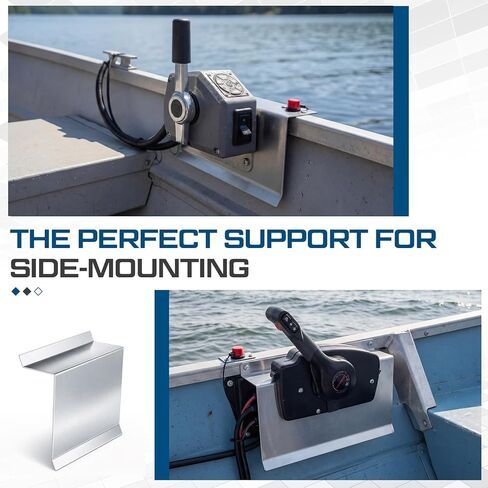 Marine Boat Throttle Control Mounting Bracket, 3'' D x 7'' H Iron Surface Mount Box for Single Lever Controls, Cable Protection Boat Accessories in Saudi Arabia